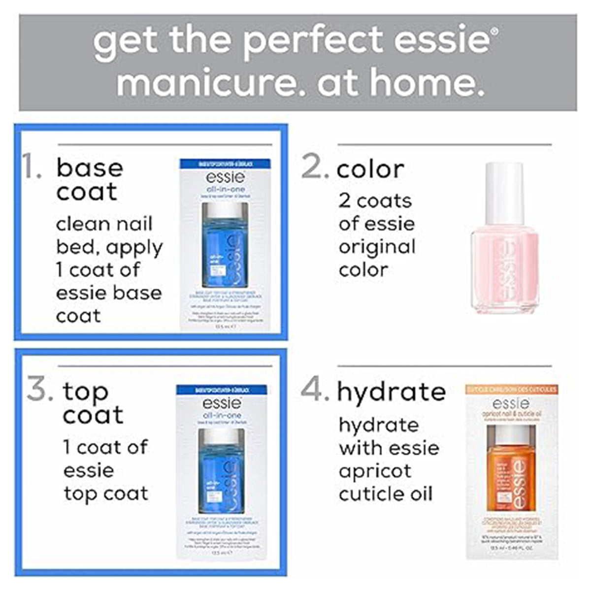 Essie All-in-one Top & Base Coat 13.5ml Essie All-in-one Top & Base Coat 13.5ml