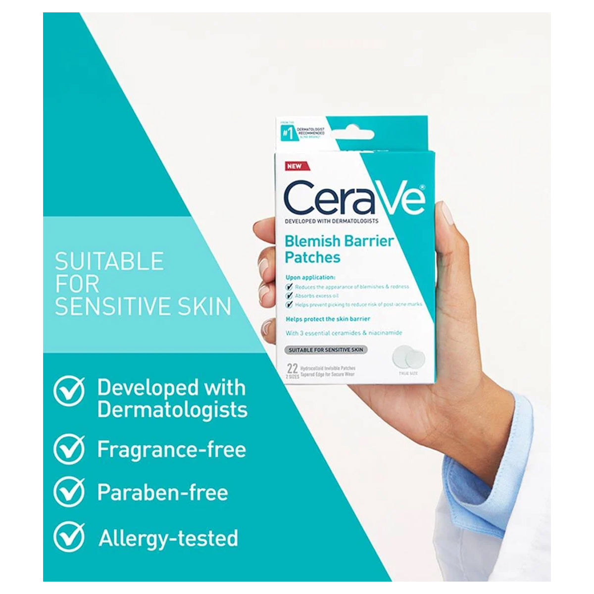 Cerave Blemish Barrier Patches 22Pcs