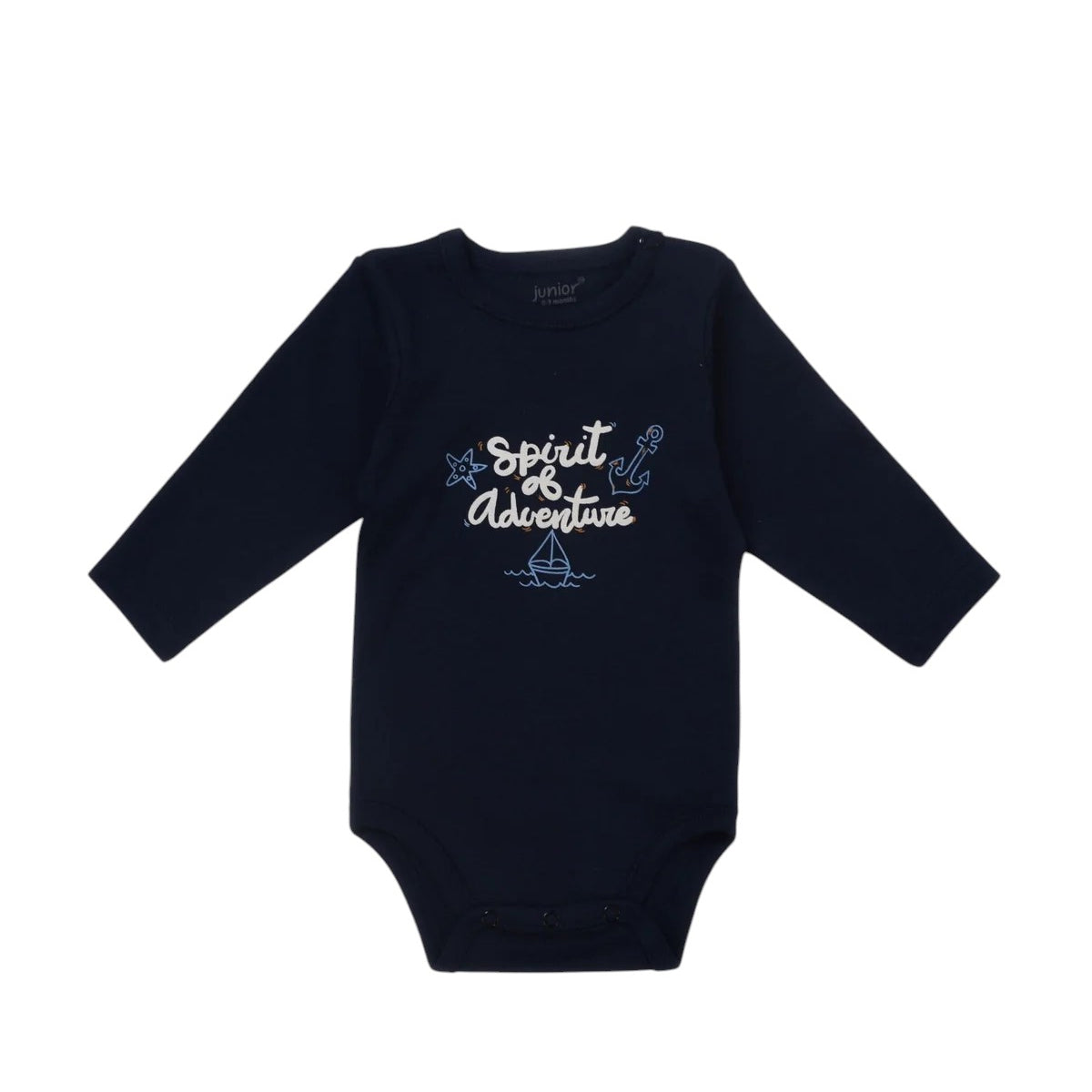 Junior Bodysuit Long Sleeve Sea Waves 18-24m