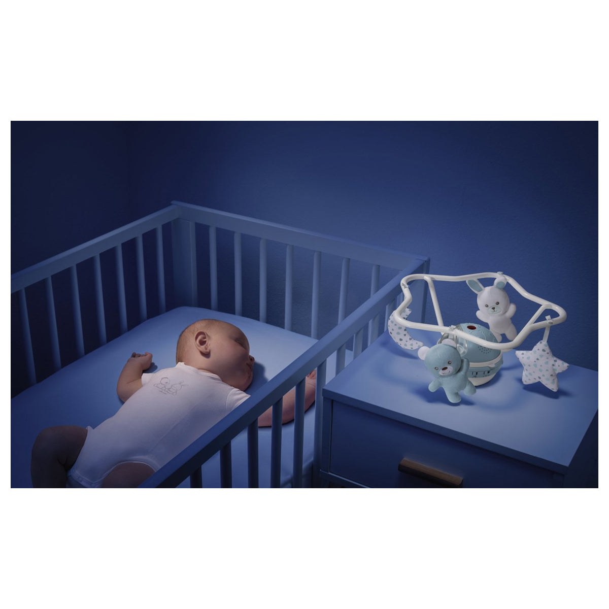 Chicco Toy FD Rainbow Cot Mobile Blue