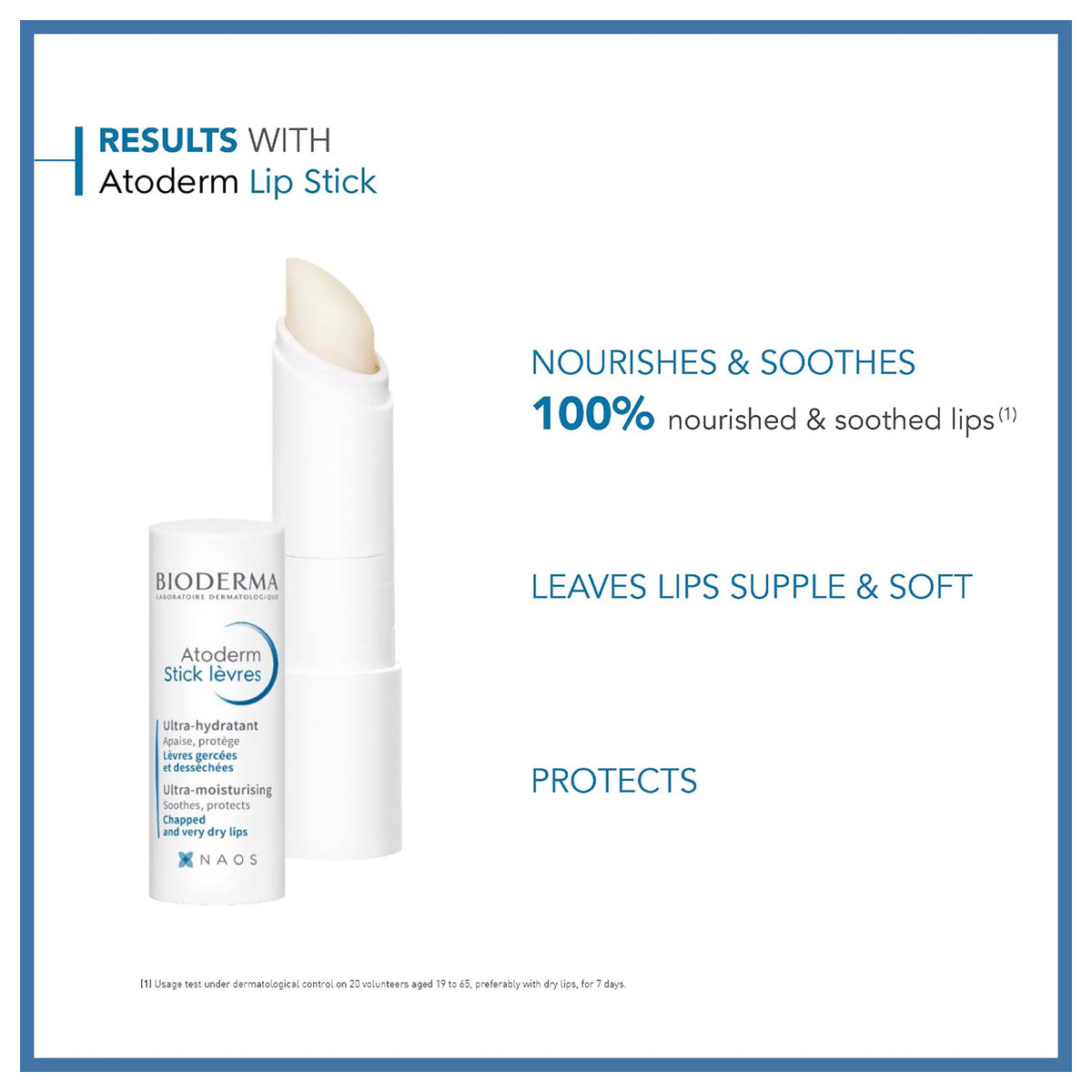 Bioderma atoderm ترطيب عصا الشفاه