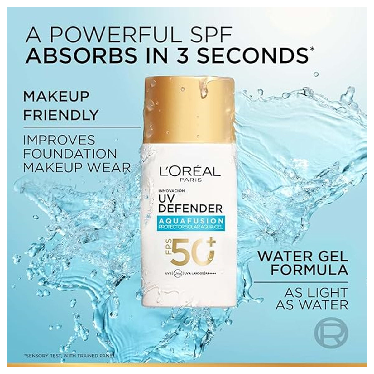 Loreal Paris UV Defender Aquafusion Daily Water Gel Sunscreen SPF50+ 50ml