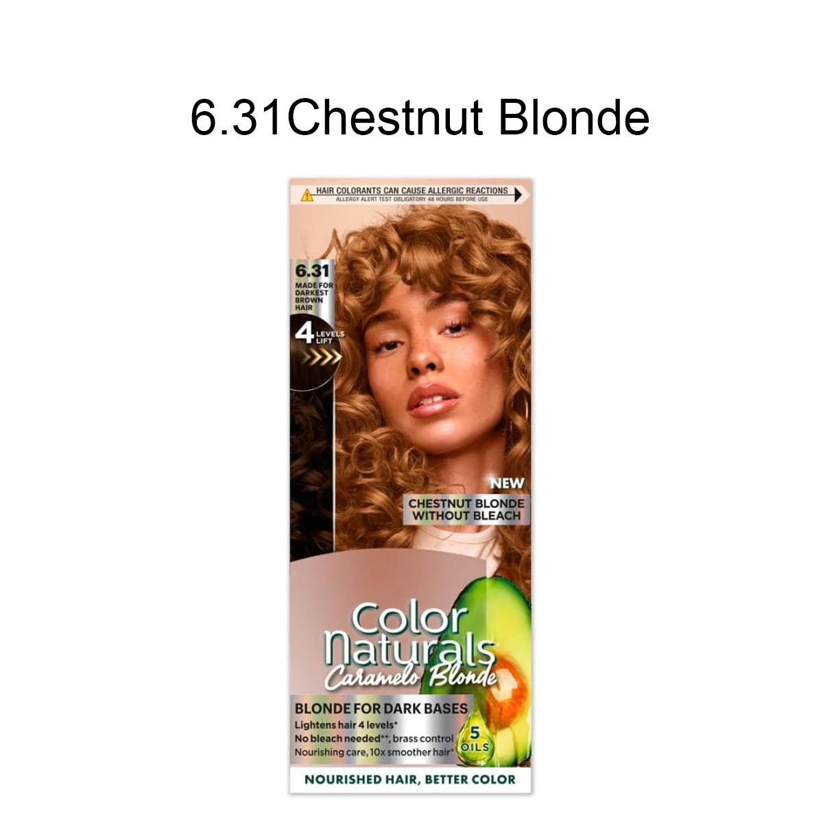 Garnier Color Naturals Caramelo Blonde Hair Color – Blonde for Dark Bases
