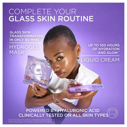 Loreal Paris Revitalift Filler Glass Skin Hydrogel Glow Mask Single Pack
