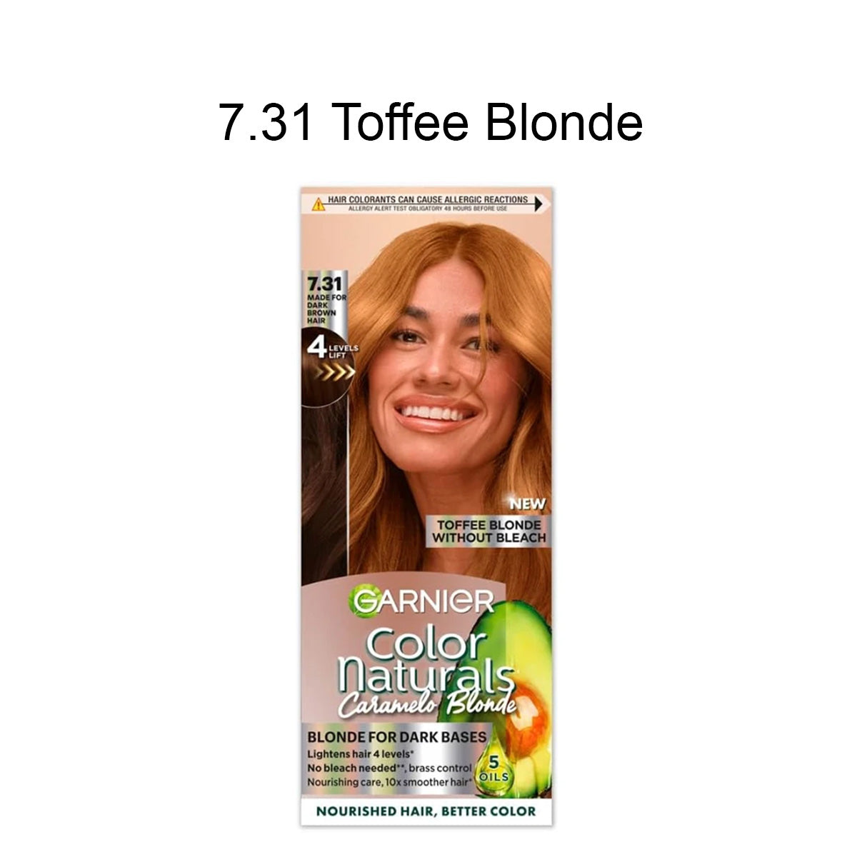 Garnier Color Naturals Caramelo Blonde Hair Color – Blonde for Dark Bases