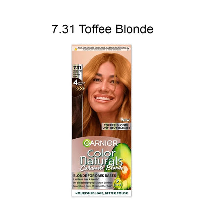 Garnier Color Naturals Caramelo Blonde Hair Color – Blonde for Dark Bases