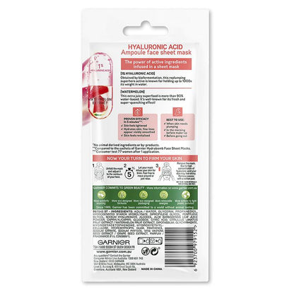 Garnier Hyaluronic Acid Detox Ampoule Sheet Mask