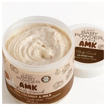 AMK Lady Baby Powder Body Scrub Coconut & Milk 500ml