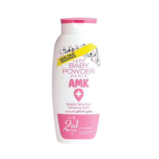 AMK Lady Baby Powder Simply Sensitive Cleansing Wash 250ml