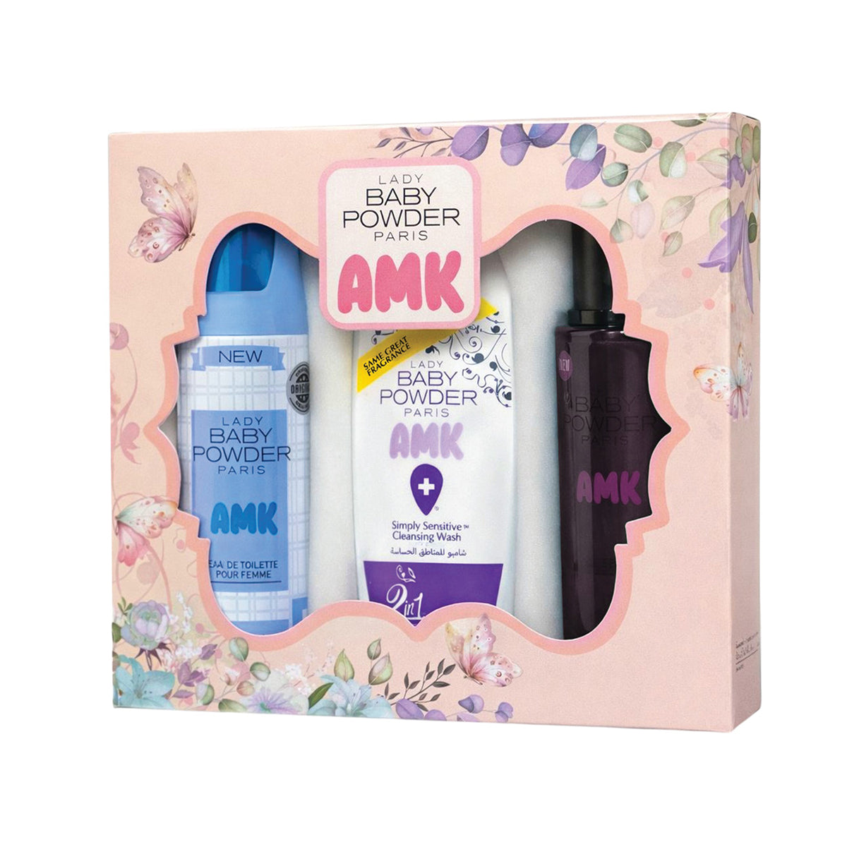 AMK Lady Baby Powder Ultimate Personal Care Set - Lavender Scent