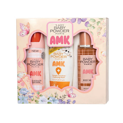AMK Lady Baby Powder Ultimate Personal Care Set - Tropical Scent