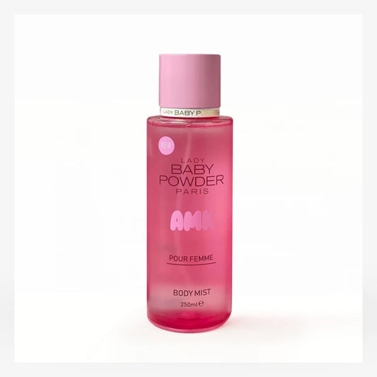 AMK Lady Baby Powder Woman Hair & Body Mist 250ml