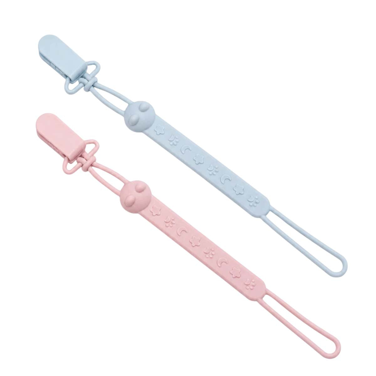 Ababy Full Silicone Cat Pacifier Holder Dual Loop Washable Holder For Compatible Pacifiers And Teethers