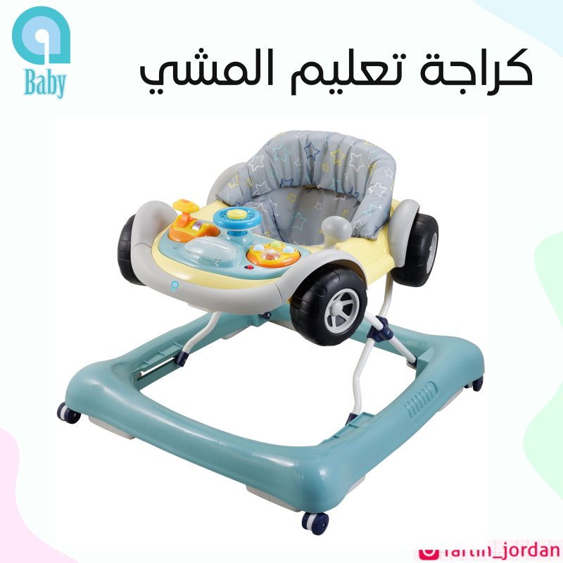 مشاية أطفال موسيقية على شكل سيارة من Ababy مشاية أطفال موسيقية على شكل سيارة من Ababy