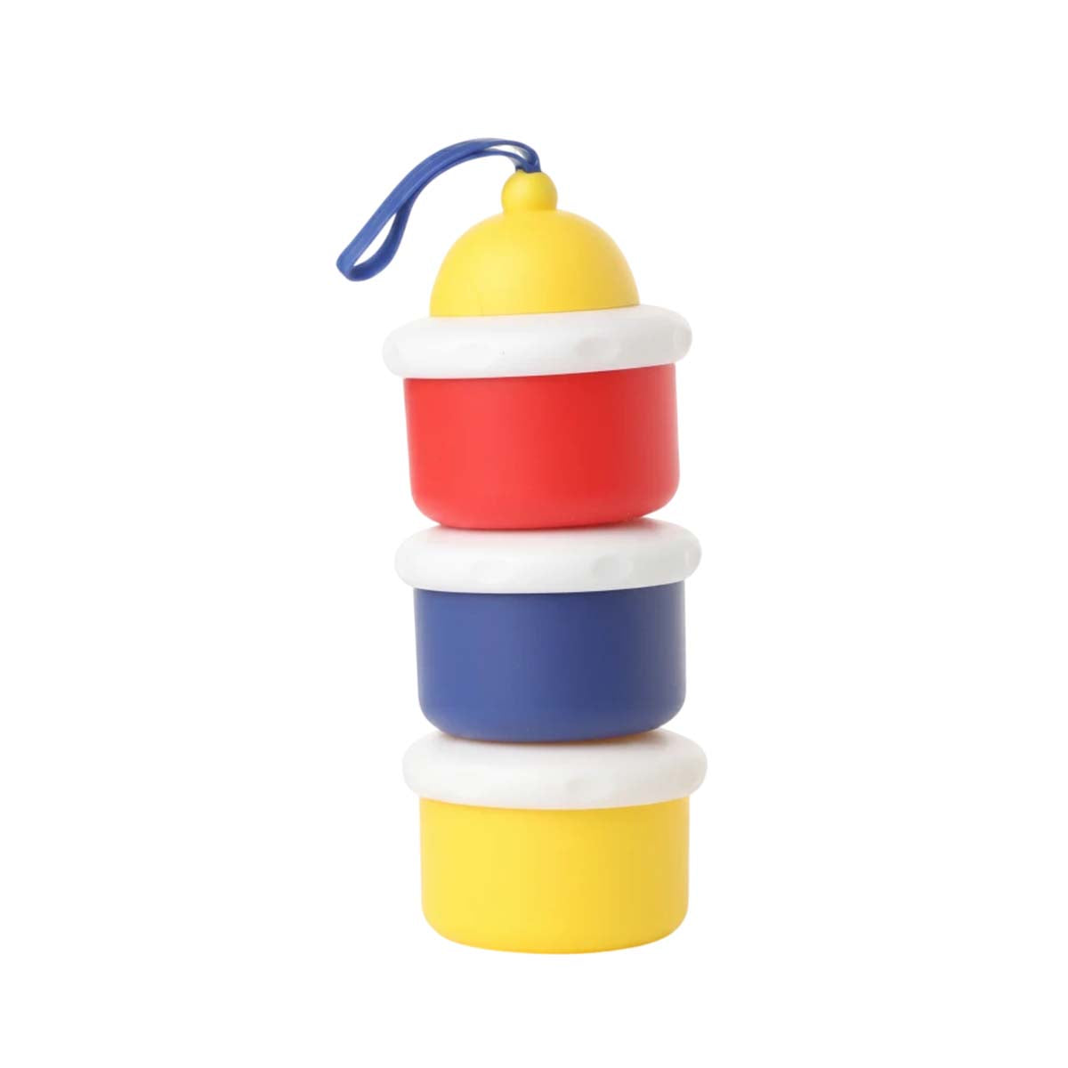 Ababy Three Layer Milk Powder Container Stackable Formula Compartments With Pouring Outlets And Carry Handle
