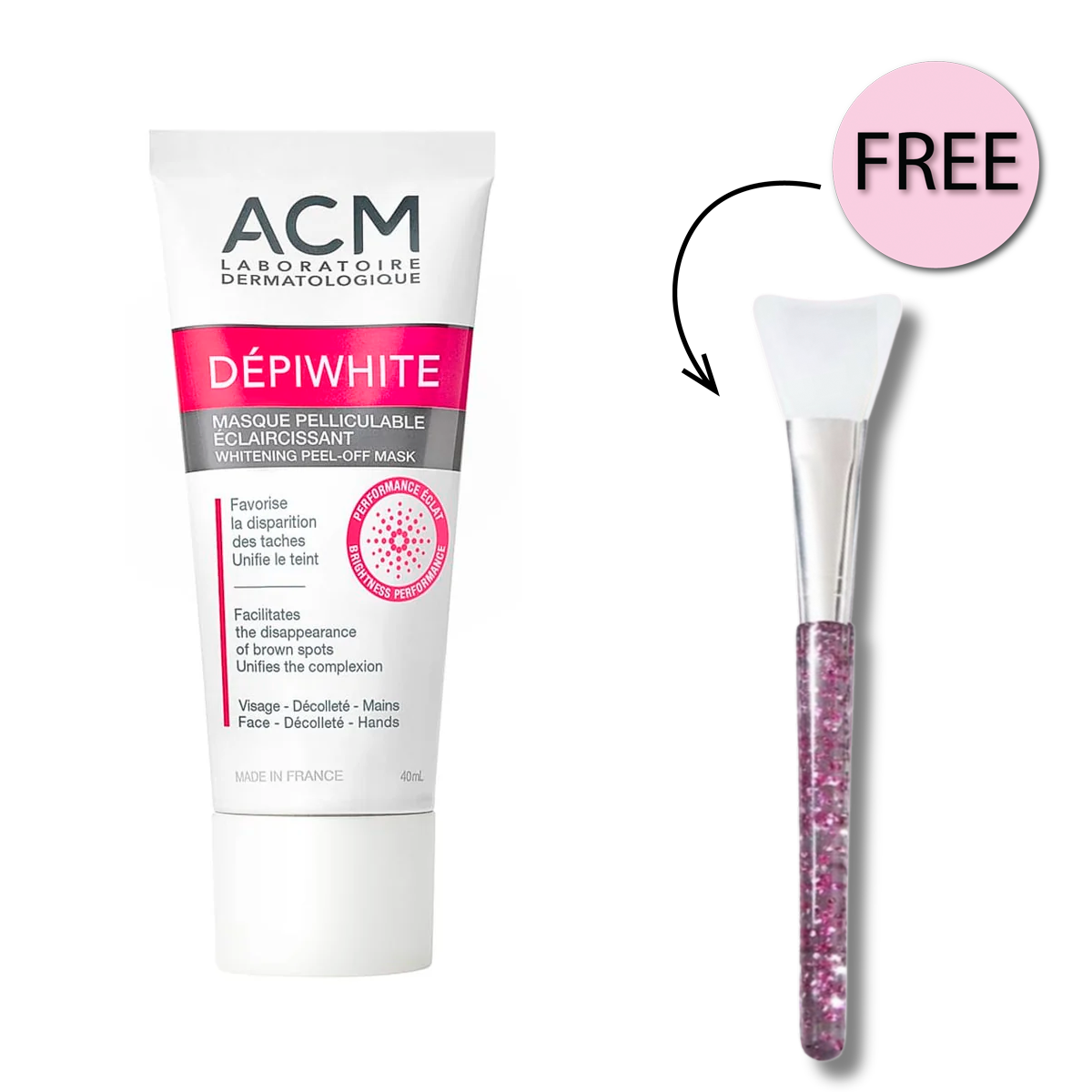 Acm Depiwhite Peel-off Mask 40ml + Free Mask Applicator