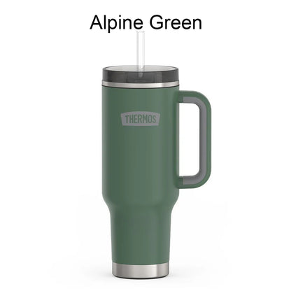 Thermos TS1802GT Stainless Steel Vacuum Insulated Travel Mug with Dual Function Lid/Straw,1200ml