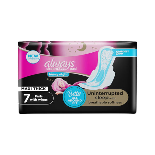 Always Maxi Thick Breathable Soft Night 7 Pads