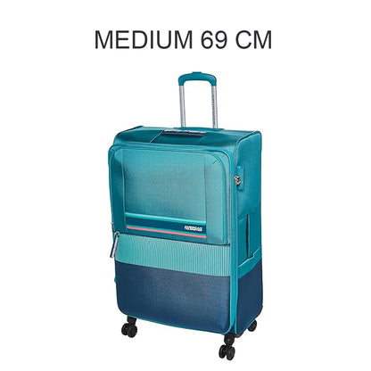 American Tourister Auriga Soft Cabin Luggage Trolley Bag Green