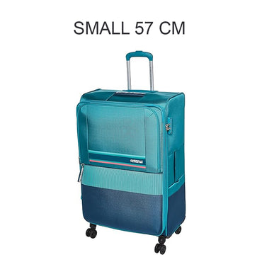 American Tourister Auriga Soft Cabin Luggage Trolley Bag Green