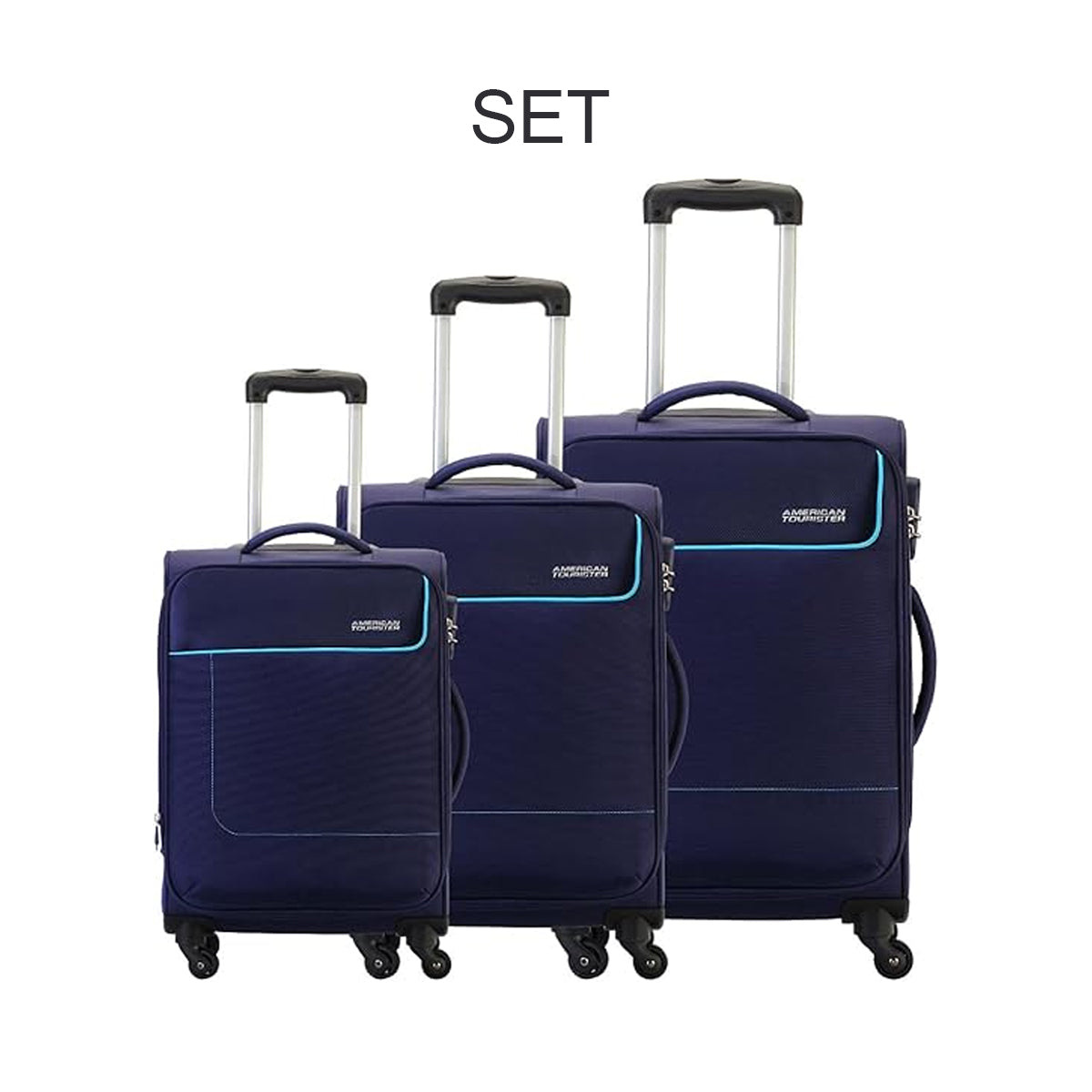 American Tourister Jamaica Soft Luggage Travel Trolley Bag Black