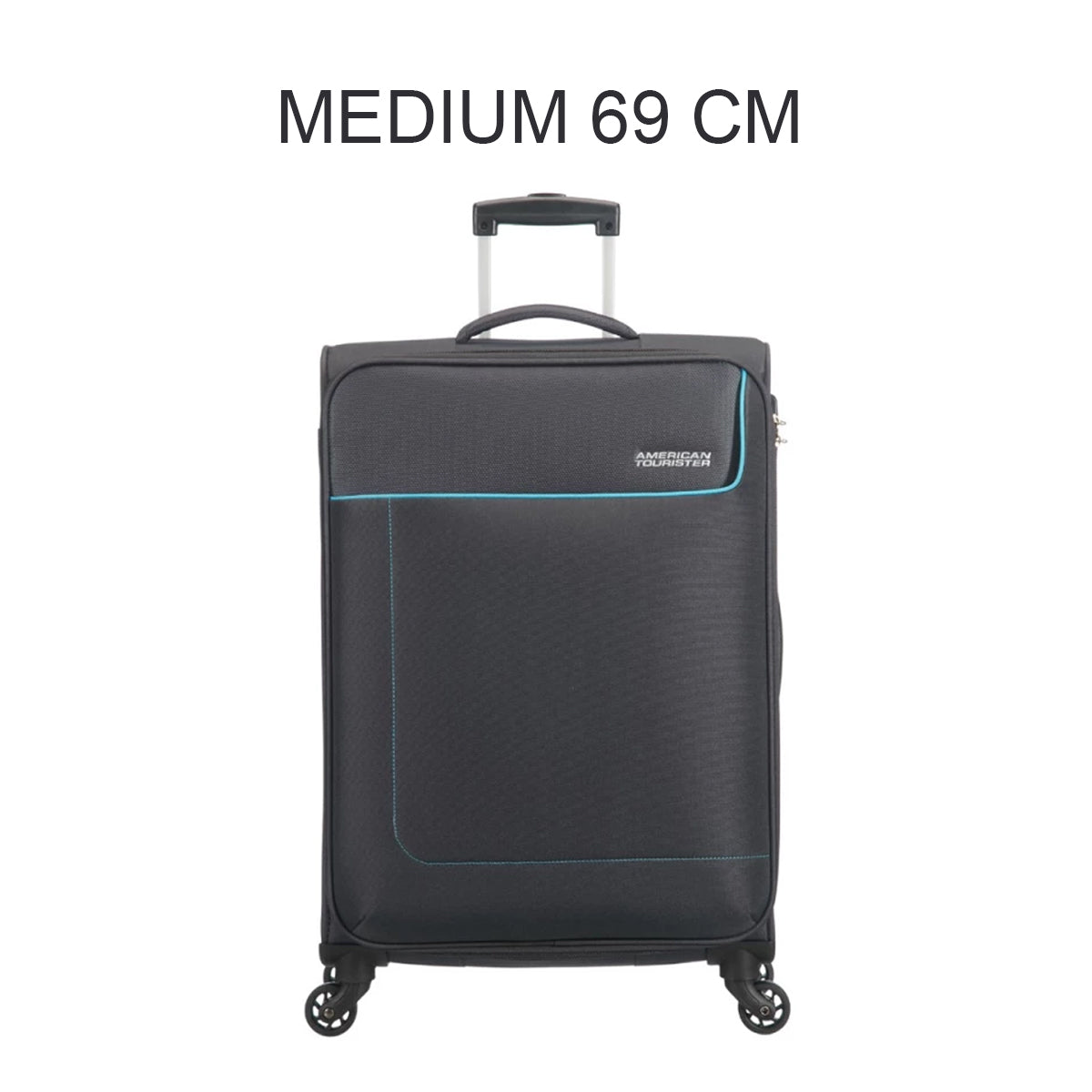 American Tourister Jamaica Soft Luggage Travel Trolley Bag Black