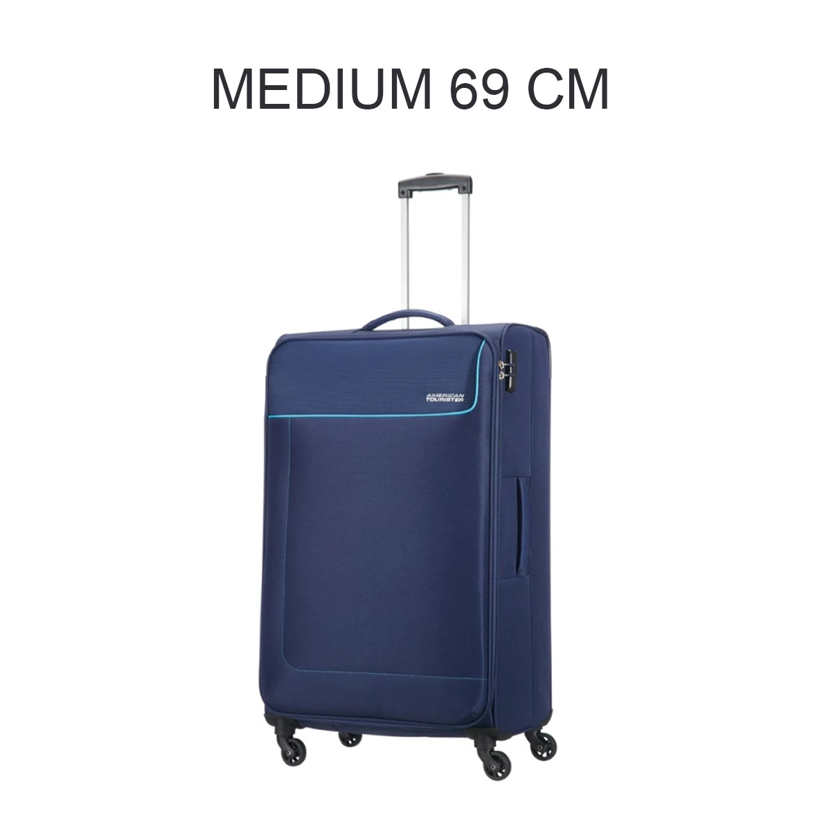 American Tourister Jamaica Soft Luggage Travel Trolley Bag Navy