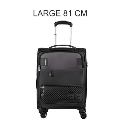 American Tourister Majoris Spinner Soft Large Check-in Luggage Trolley Bag Black