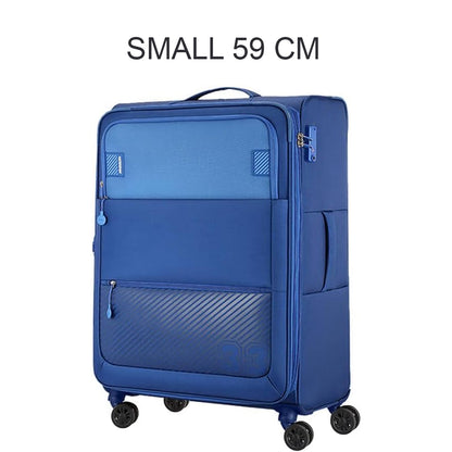 American Tourister Majoris Spinner Soft Large Check-in Luggage Trolley Bag Blue