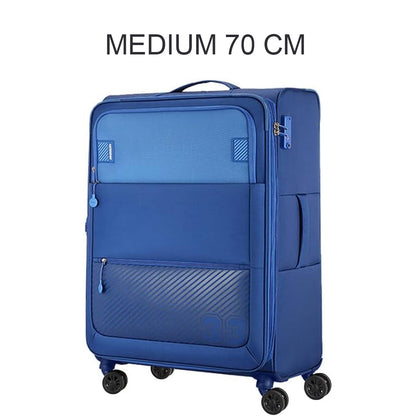 American Tourister Majoris Spinner Soft Large Check-in Luggage Trolley Bag Blue
