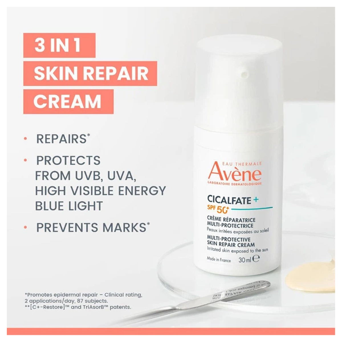Avene Cicalfate+ Multi-Protective Repair Cream SPF50+ 30ml Avene Cicalfate+ Multi-Protective Repair Cream SPF50+ 30ml