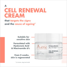 Load image into Gallery viewer, Avene Hyaluron Activ B3 Cell Renewal Cream 50ml