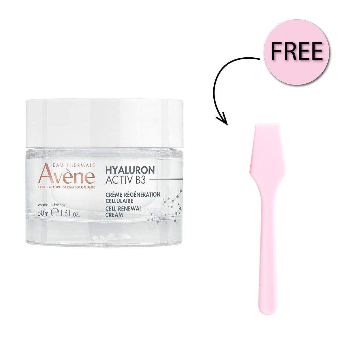 Avene Hyaluron Activ B3 Cell Renewal Cream 50ml + Free Spatula