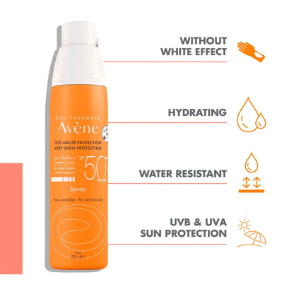 Avene Sun Care Very High Protection Spray Spf50+ 200ml