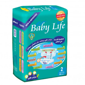 Baby Life (Size 2, 3-6 Kg, 56 Diapers)
