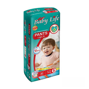 BABY LIFE (SIZE 6, +18 KG, 32 PANTS)