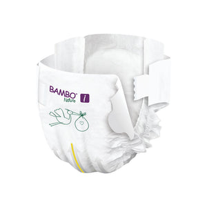 Bambo (Size 1, 2-4 Kg, 22 Nature Diapers)