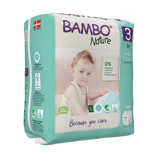 BAMBO (SIZE 3 (4-8 KG), 28 NATURE DIAPERS)