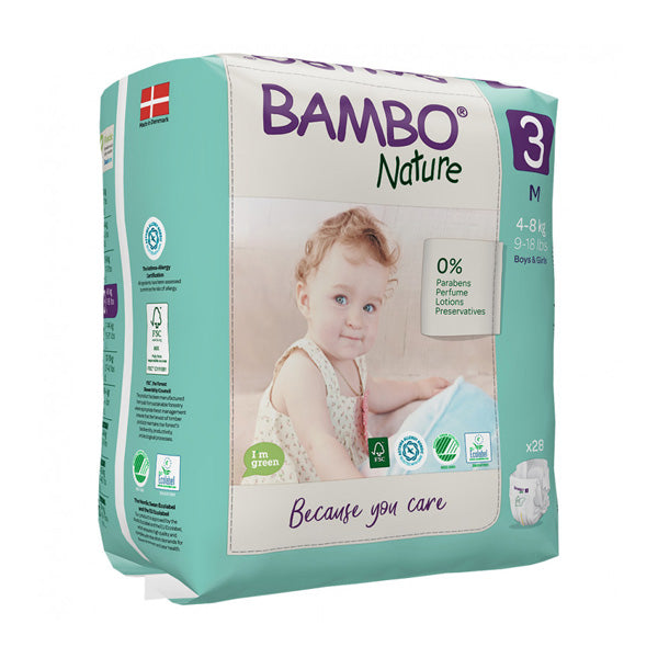 BAMBO (SIZE 3 (4-8 KG), 28 NATURE DIAPERS)