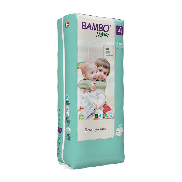 BAMBO (SIZE 4, 7-14 KG, 48 NATURE DIAPERS)