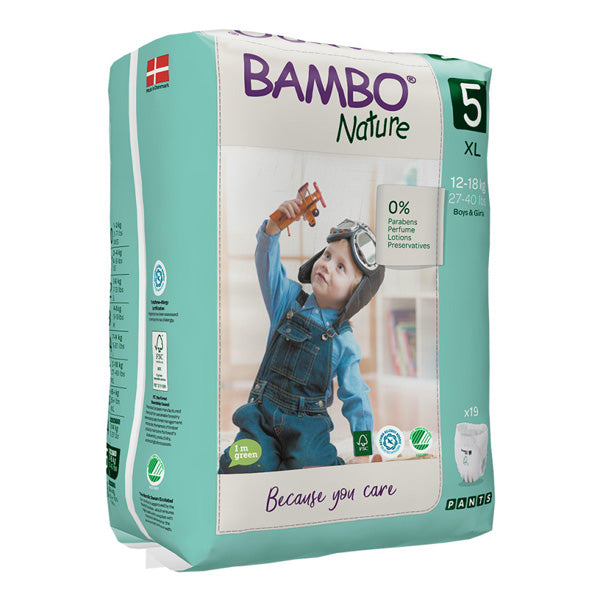 BAMBO (SIZE 5 +12-18 KG, 19  NATURE PANTS)