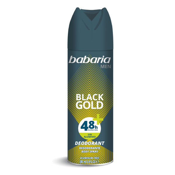 Babaria Body Spray Deodorant Black Gold - Men 200ml