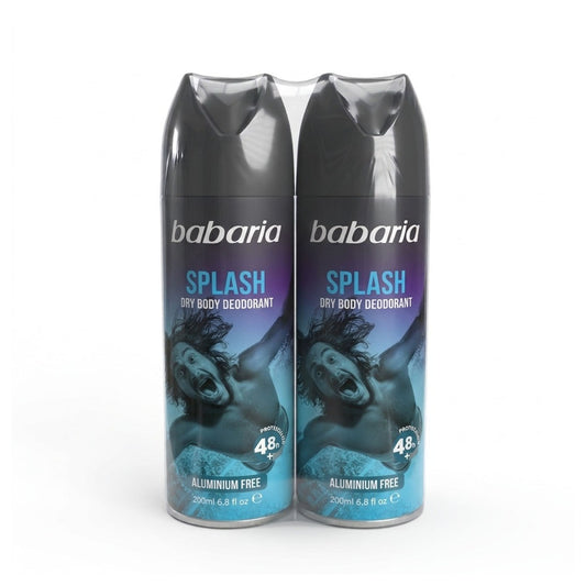 Babaria Body Spray Deodorant Splash Men 2 x 200ml Offer