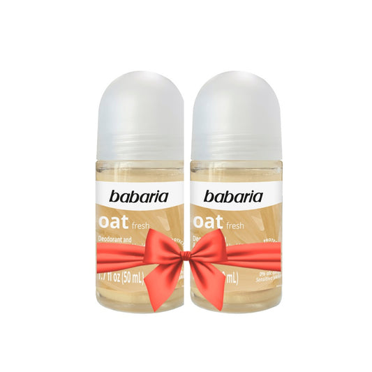 Babaria Deodorant Roll On Oat Twin Pack 2x 50ml Offer