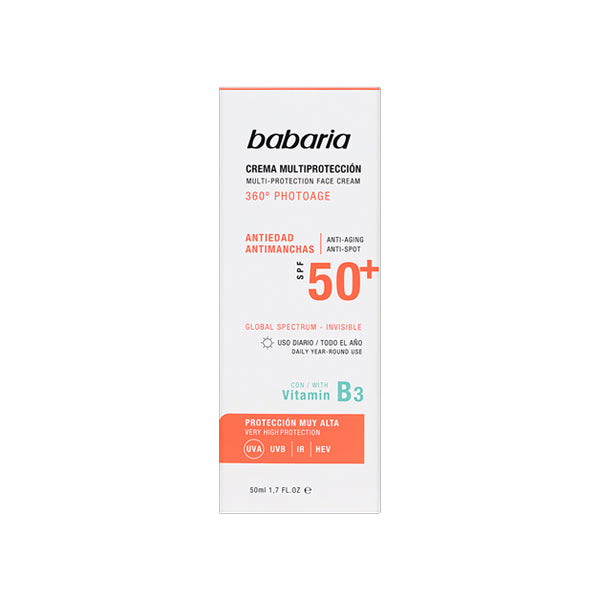 Babaria Multi Protection Face Cream Spf 50+ 360 Photoage 50ml