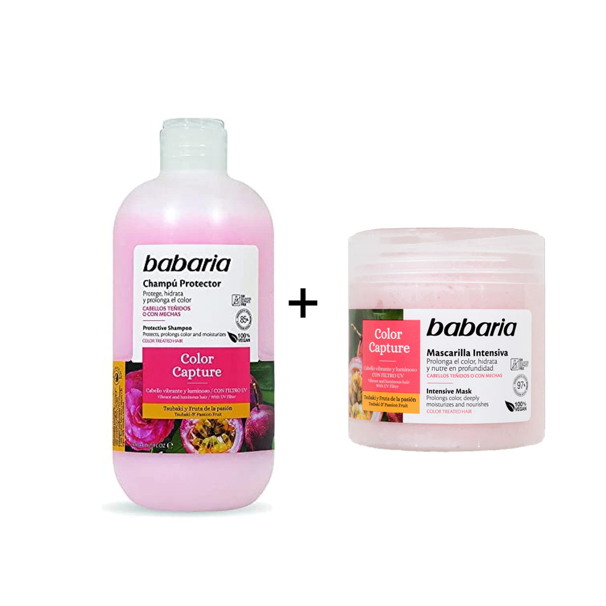 Babaria Protector Color Capture Shampoo 500ml +Babaria Color Capture Intensive Mask 400ml Offer Babaria Protector Color Capture Shampoo 500ml +Babaria Color Capture Intensive Mask 400ml Offer