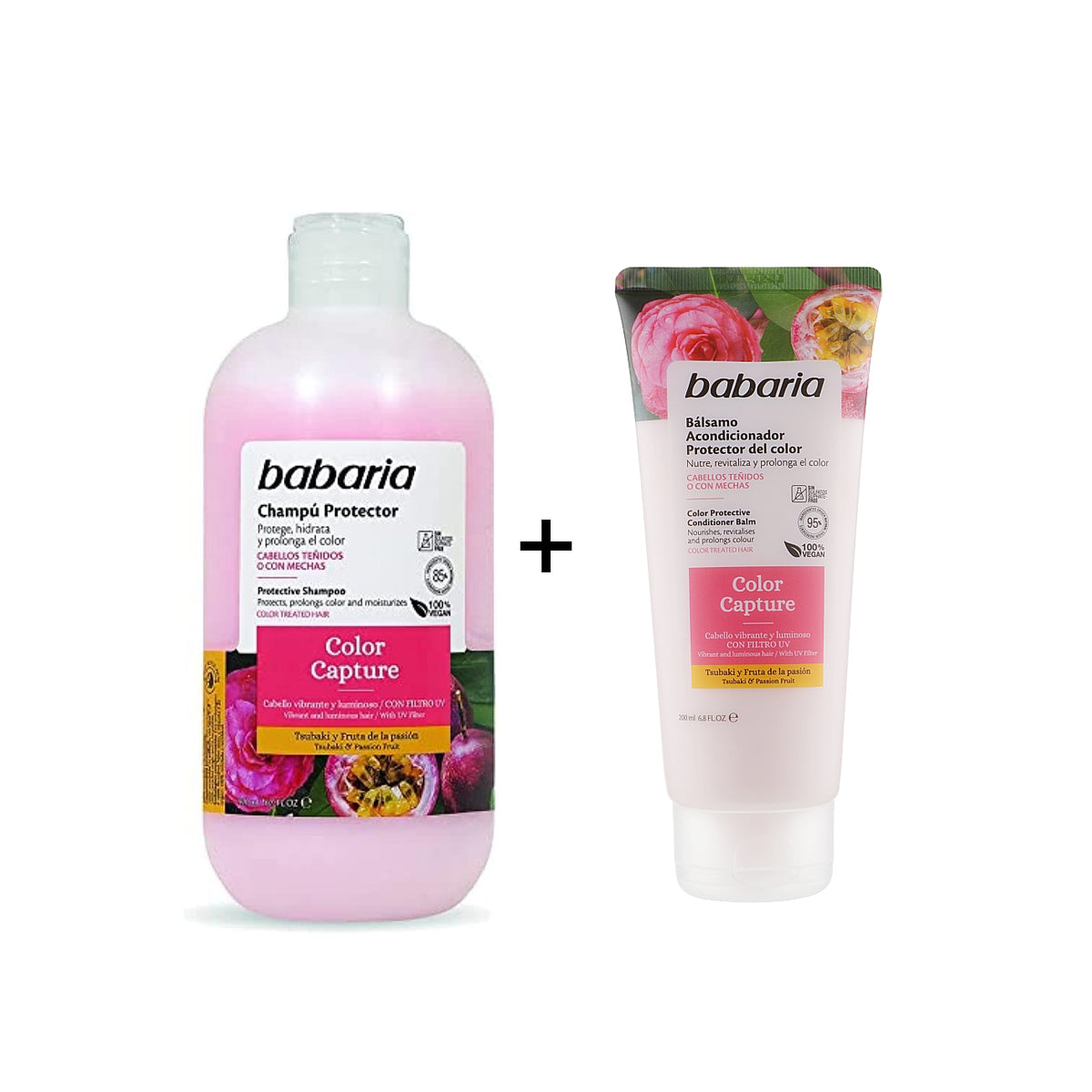 Babaria Protector Color Capture Shampoo 500ml +Babaria Color Capture Protector Hair Balm 200ml Offer