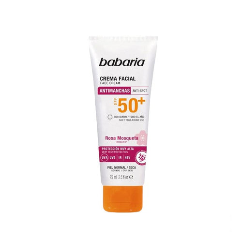 Babaria Rosehip Facial Sun Cream Spf 50+ Anti-spot 75ml