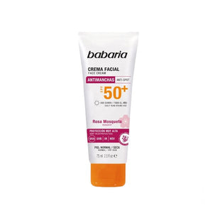 Babaria Rosehip Facial Sun Cream Spf 50+ Anti-spot 75ml
