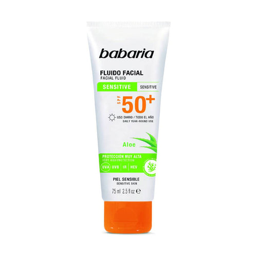 Babaria Spf 50+ Sensitive Skin Facial Fluid 75ml